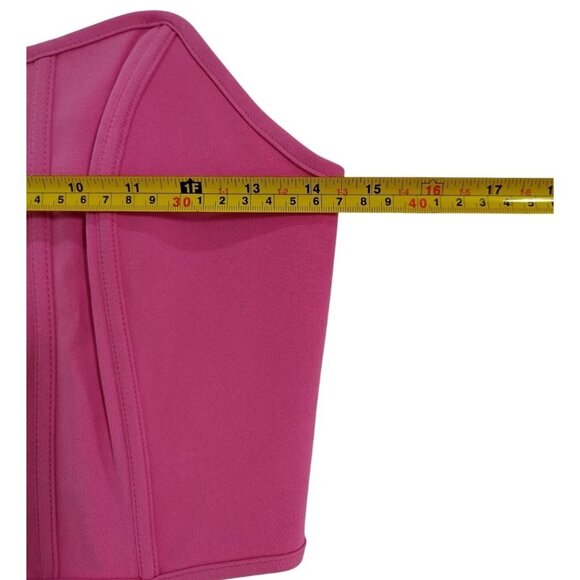 Sincerely Jules Pink Strapless Corset Top With Boning & Back Zip Fastening, S. - Picture 7 of 8
